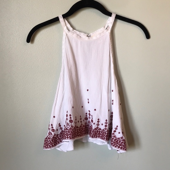 La Hearts Tops - LA Hearts Boho Embroidered Tank